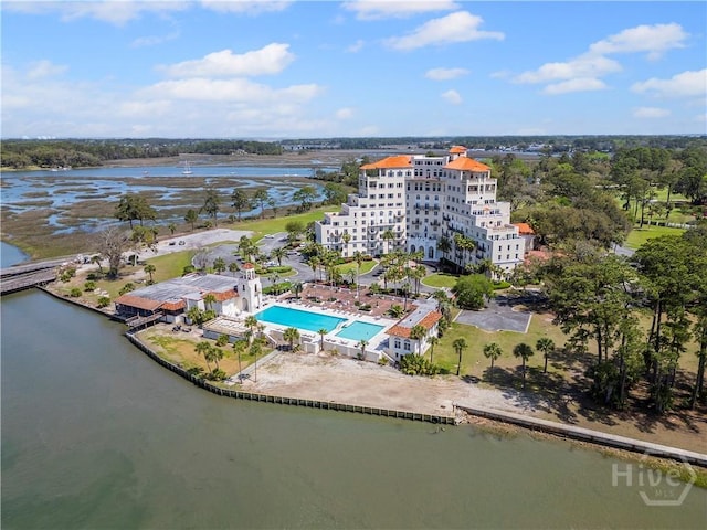 700 Wilmington Island Rd Unit 305, Savannah, GA 31410 - bird's eye view of a nearby body of water, apartment complex / building, and a pool