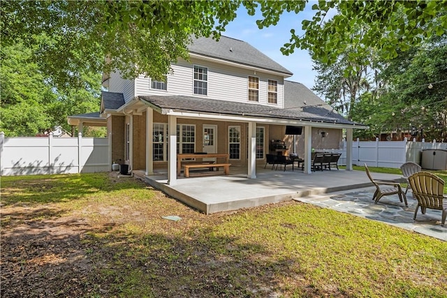 117 Myrtlewood Dr, Guyton, GA 31312 - rear view of property featuring a patio area and a shingled roof