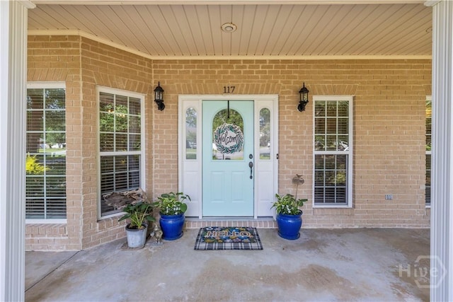 117 Myrtlewood Dr, Guyton, GA 31312 - entrance to property featuring brick siding and covered porch