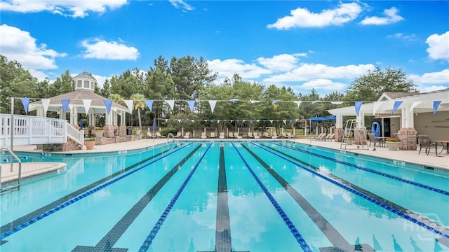 137 Binscombe Ln, Pooler, GA 31322 - community pool featuring a patio
