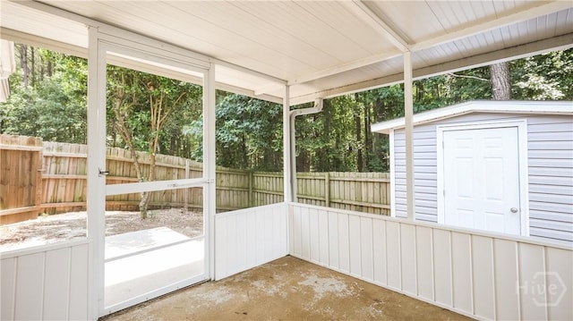 42 Tiller Way, Port Wentworth, GA 31407 - view of unfurnished sunroom
