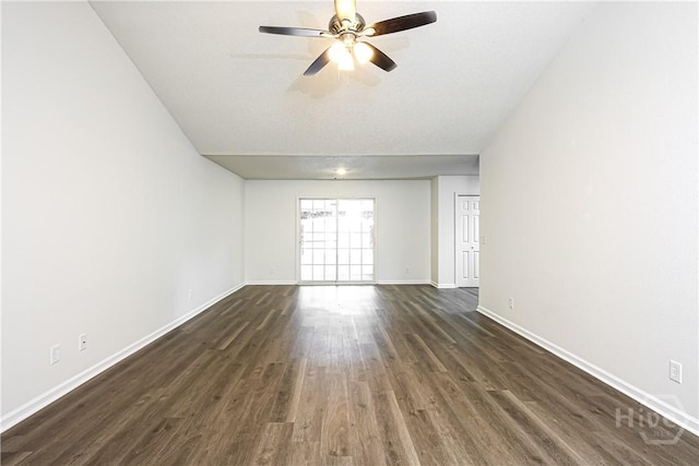 42 Tiller Way, Port Wentworth, GA 31407 - empty room with dark wood finished floors and ceiling fan