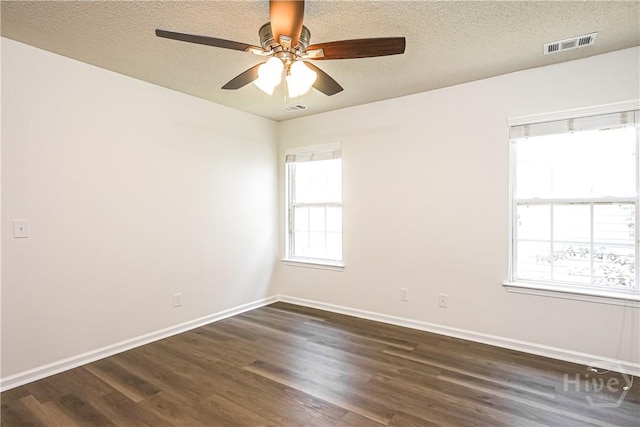 42 Tiller Way, Port Wentworth, GA 31407 - empty room featuring dark wood-type flooring, a ceiling fan, and a textured ceiling