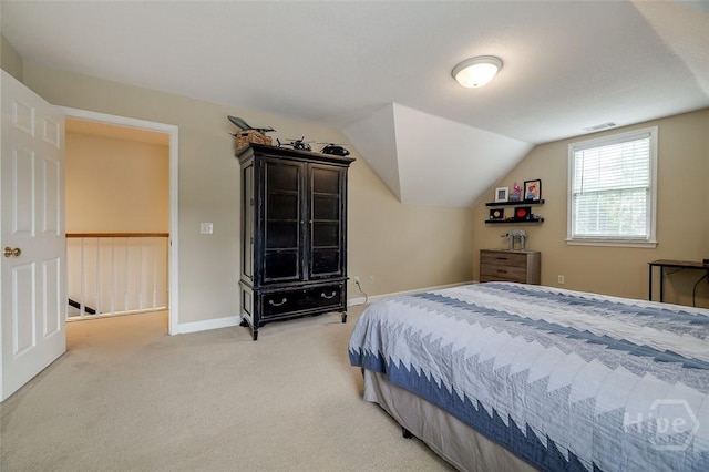 101 Sabal Ln, Savannah, GA 31405 - carpeted bedroom featuring lofted ceiling and baseboards