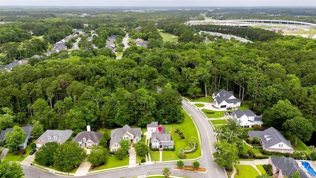 101 Sabal Ln, Savannah, GA 31405 - aerial perspective of suburban area with a heavily wooded area