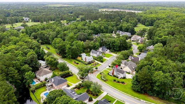 101 Sabal Ln, Savannah, GA 31405 - aerial view of property and surrounding area featuring a forest and nearby suburban area