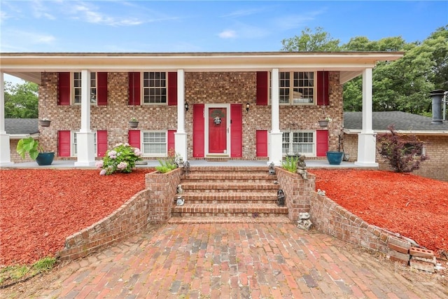 1025 Mohawk St, Savannah, GA 31419 - split foyer home with a porch and brick siding