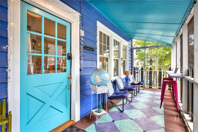 14 Bright St, Tybee Island, GA 31328 - view of exterior entry with covered porch