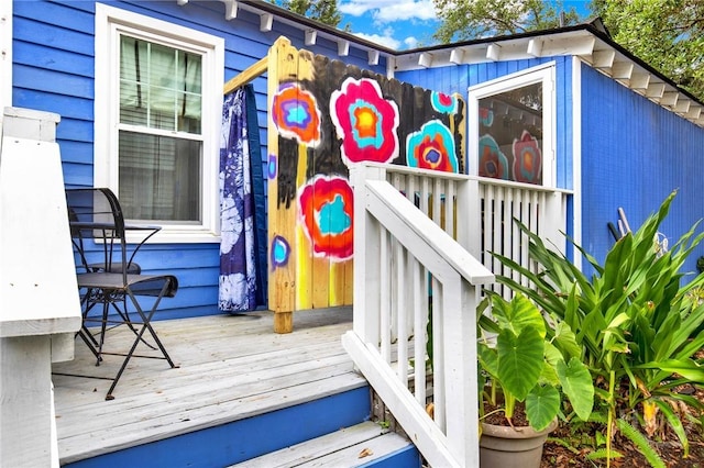 14 Bright St, Tybee Island, GA 31328 - view of wooden terrace