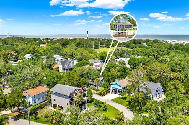 14 Bright St, Tybee Island, GA 31328 - bird's eye view of a nearby body of water and a tree filled landscape
