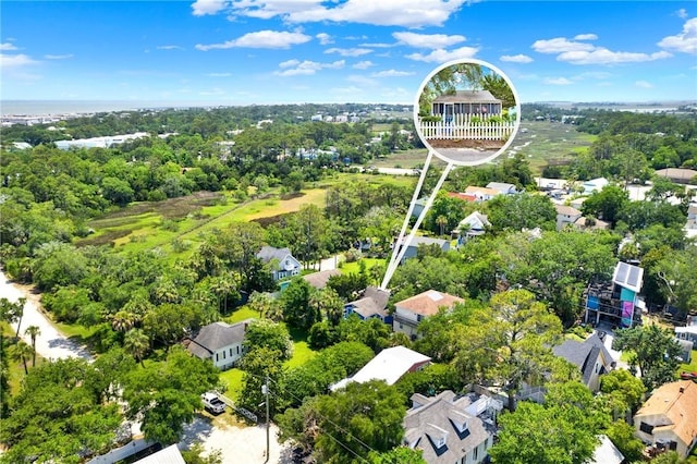 14 Bright St, Tybee Island, GA 31328 - bird's eye view of a tree filled landscape