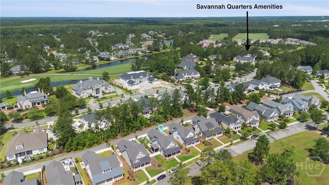 117 Quince St, Pooler, GA 31322 - aerial view of property's location with nearby suburban area and a nearby body of water
