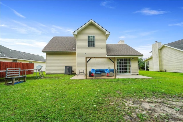 21 Hawser Way, Port Wentworth, GA 31407 - back of house with a patio area, central AC, and roof with shingles