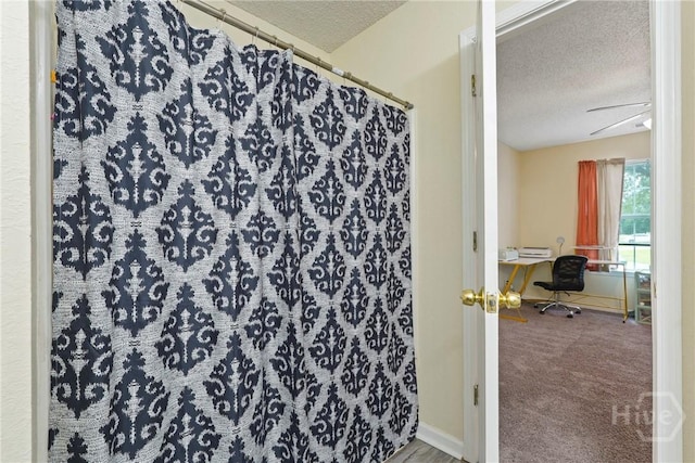 21 Hawser Way, Port Wentworth, GA 31407 - bathroom featuring a textured ceiling and a shower with shower curtain