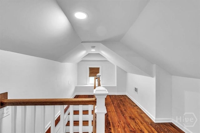 2117 E 42nd St, Savannah, GA 31404 - additional living space with lofted ceiling and dark wood-style floors
