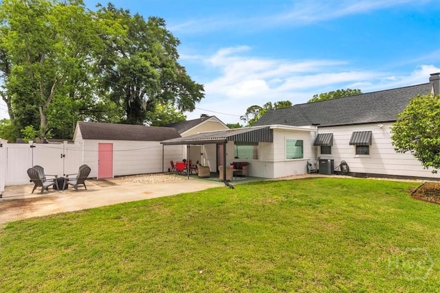 2117 E 42nd St, Savannah, GA 31404 - back of property featuring a patio area and cooling unit