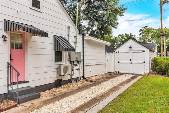 2117 E 42nd St, Savannah, GA 31404 - view of property exterior featuring entry steps and ac unit
