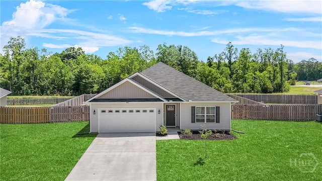 208 Cherokee Oaks Xing, Hinesville, GA 31313 - ranch-style home featuring a garage, concrete driveway, and a shingled roof