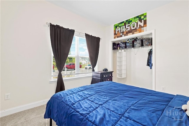 208 Cherokee Oaks Xing, Hinesville, GA 31313 - bedroom with carpet flooring, baseboards, and a closet