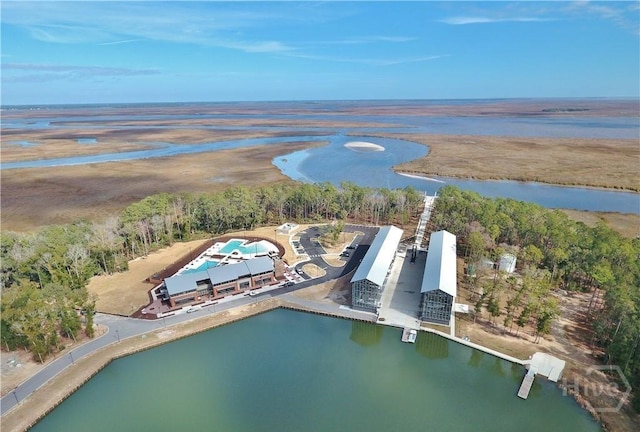 20 Lower Creek Dr, Richmond Hill, GA 31324 - drone / aerial view of a nearby body of water
