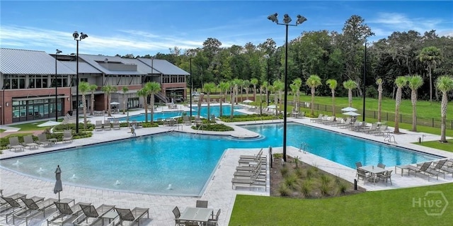 20 Lower Creek Dr, Richmond Hill, GA 31324 - community pool featuring a patio area