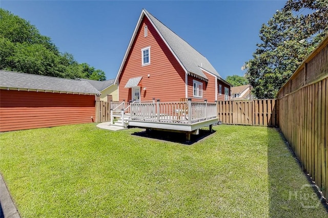 115 Daisy Ct, Savannah, GA 31404 - back of house featuring a wooden deck