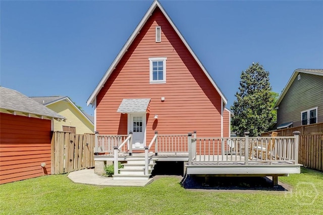 115 Daisy Ct, Savannah, GA 31404 - back of property featuring a deck