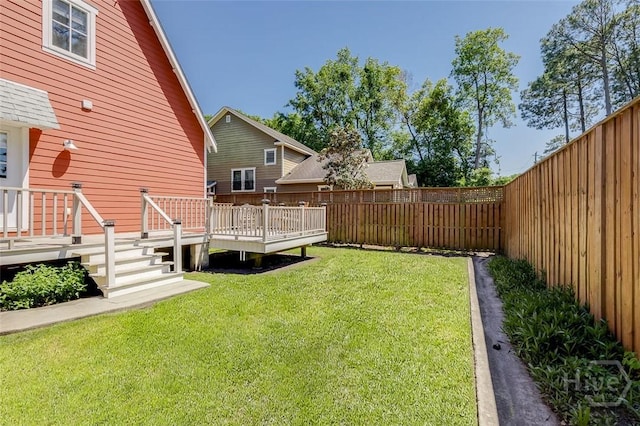 115 Daisy Ct, Savannah, GA 31404 - view of yard featuring a wooden deck