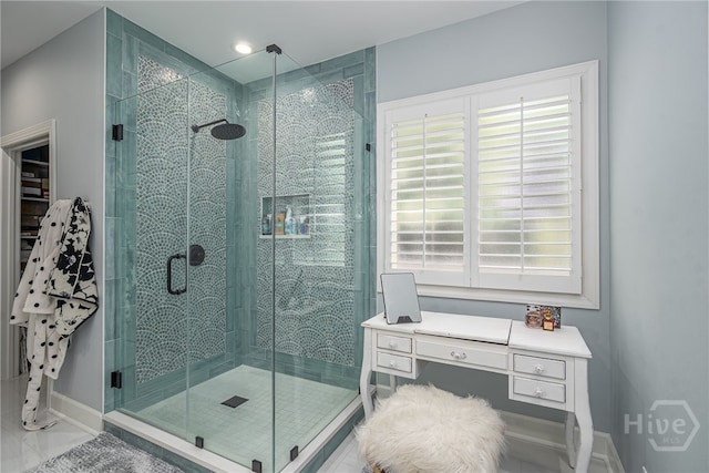 16 Middleton Rd, Savannah, GA 31411 - full bathroom with a stall shower and baseboards