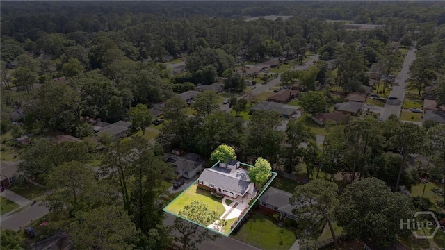 2310 Toussaint Ave, Savannah, GA 31404 - aerial view of property's location with property boundaries highlighted and a forest