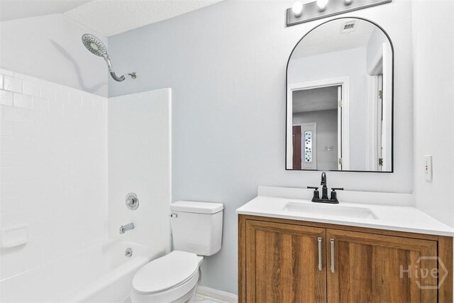17 Walthour Cv, Savannah, GA 31410 - bathroom featuring vanity, toilet, bathing tub / shower combination, and baseboards