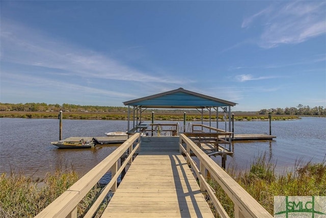 1056 Fiddler Trce, Townsend, GA 31331 - dock area featuring a water view