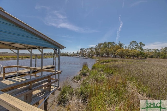 1056 Fiddler Trce, Townsend, GA 31331 - dock area with a water view