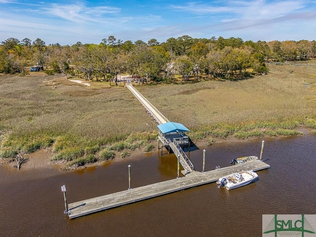 1056 Fiddler Trce, Townsend, GA 31331 - drone / aerial view of a nearby body of water and a tree filled landscape