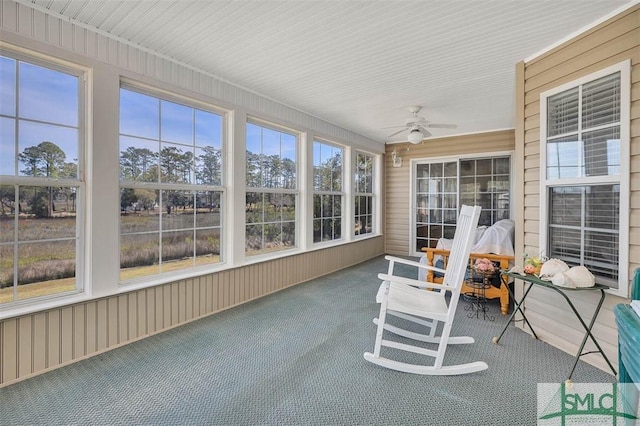 1056 Fiddler Trce, Townsend, GA 31331 - sunroom / solarium with a ceiling fan
