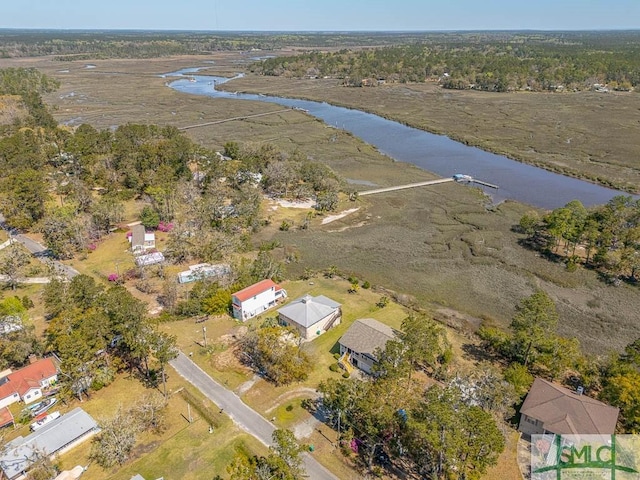 1056 Fiddler Trce, Townsend, GA 31331 - aerial view of property and surrounding area with a large body of water