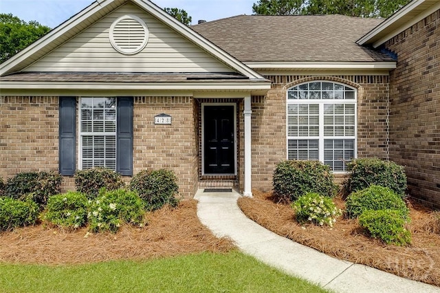 428 Roberts Way, Rincon, GA 31326 - entrance to property with brick siding and roof with shingles