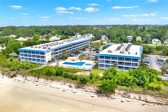 1217 Bay St Unit 105B, Tybee Island, GA 31328 - drone / aerial view of a pool