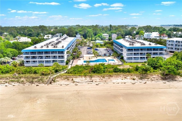 1217 Bay St Unit 105B, Tybee Island, GA 31328 - drone / aerial view of a tree filled landscape