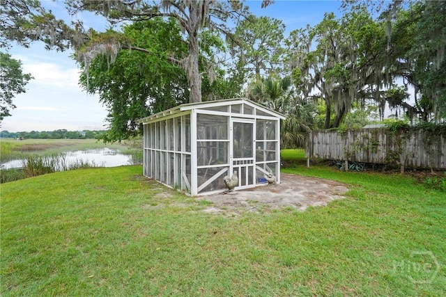 8813 Whitefield Ave, Savannah, GA 31406 - view of poultry coop featuring a water view
