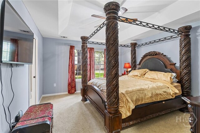 67 Oak Side Ct, Richmond Hill, GA 31324 - bedroom with carpet, ceiling fan, and baseboards
