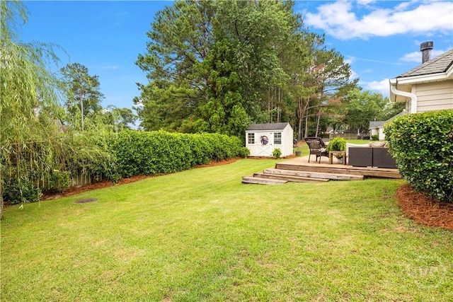 267 Jasper Ln, Rincon, GA 31326 - view of yard with a wooden deck