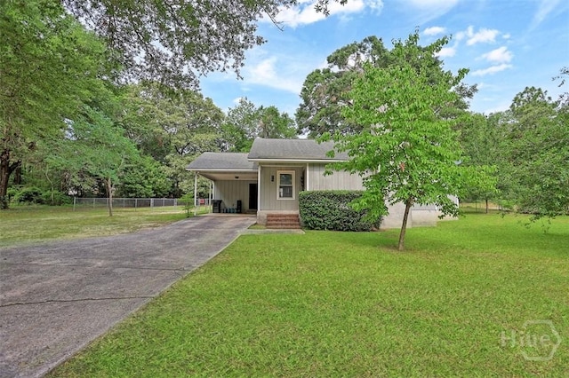 15 Ramble Rd, Statesboro, GA 30458 - view of front of house with a carport and concrete driveway