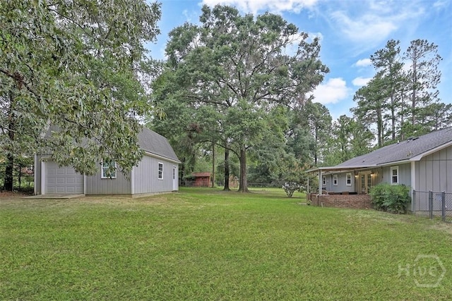 15 Ramble Rd, Statesboro, GA 30458 - view of yard featuring a garage