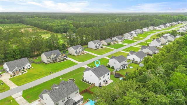 108 Summer Station Dr, Guyton, GA 31312 - aerial perspective of suburban area featuring a heavily wooded area