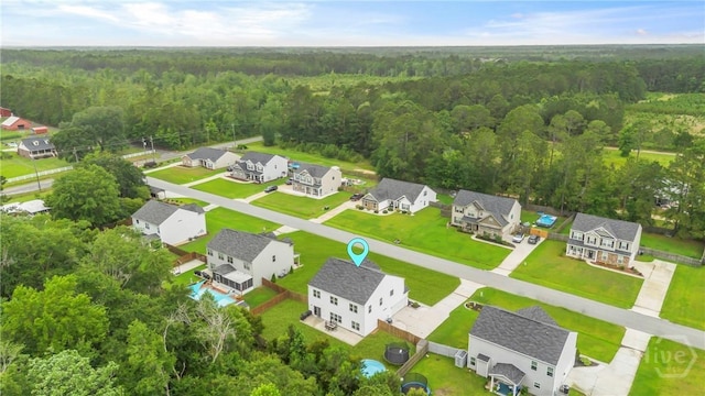 108 Summer Station Dr, Guyton, GA 31312 - aerial perspective of suburban area featuring a forest