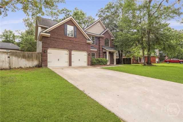 93 Veranda Trl, Midway, GA 31320 - traditional-style home with a garage, concrete driveway, and brick siding