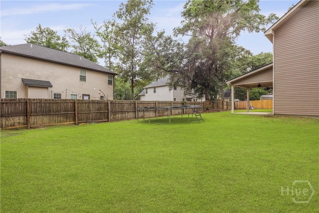 93 Veranda Trl, Midway, GA 31320 - view of yard with a trampoline