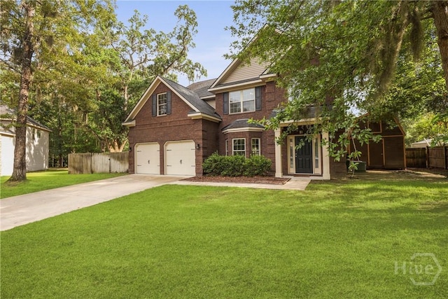 93 Veranda Trl, Midway, GA 31320 - view of front of house with a garage, driveway, and brick siding