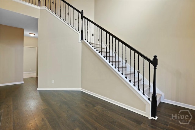 93 Veranda Trl, Midway, GA 31320 - staircase featuring wood finished floors and baseboards